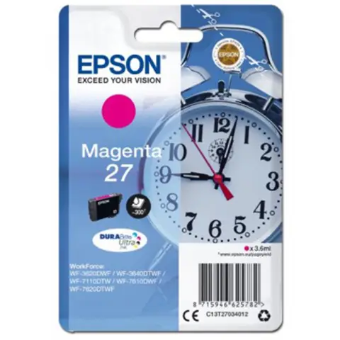 Tusz Epson 27 / C13T27034012 Magenta do drukarek (Oryginalny) [3.6ml]
